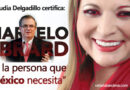 Claudia Delgadillo proyecta a Marcelo Ebrard como el próximo presidente de México